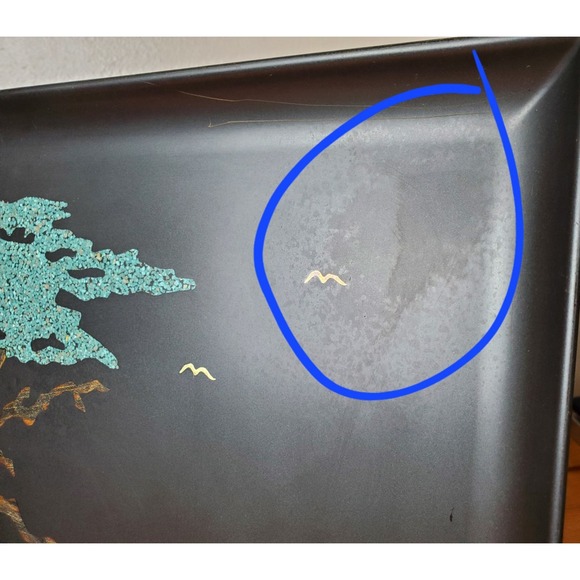 MCM Signed Samuel Finley Brown Morse Couroc Cypress Pebble Beach Serving Tray - Picture 7 of 12